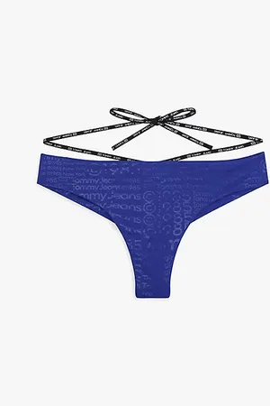 Tommy Hilfiger Bas de bikini brésilien métallisé à liens