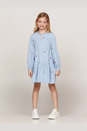Tommy Hilfiger Robe moulante et évasée à broderie florale
