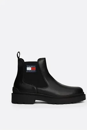 Tommy Hilfiger Bottines Chelsea en cuir crantées à logo