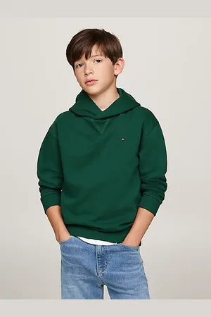 Tommy Hilfiger Sweat à capuche et drapeau brodé
