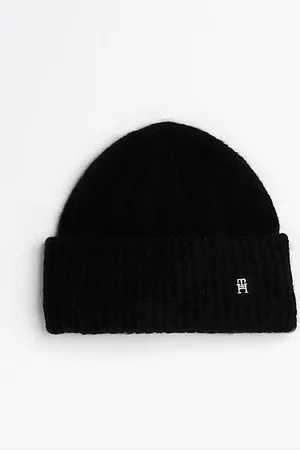Tommy Hilfiger Bonnet en alpaga mélangé à monogramme TH
