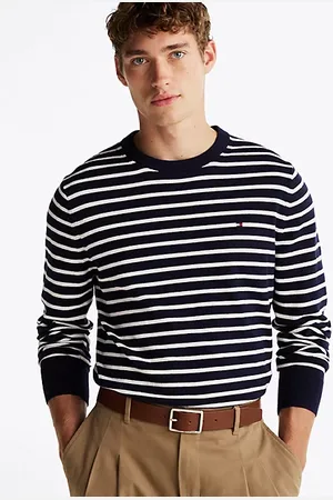 Tommy Hilfiger Pull avec cachemire à col ras-du-cou
