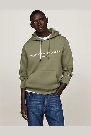 Tommy Hilfiger Sweat à capuche à cordon et logo brodé