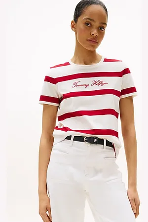 Tommy Hilfiger T-shirt à col ras-du-cou et logo brodé