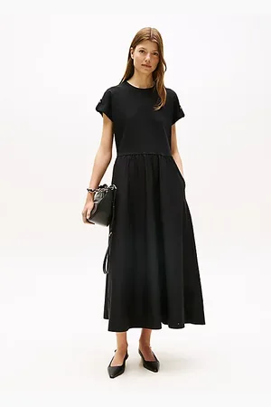 Tommy Hilfiger Robe longueur midi à boutons dorés