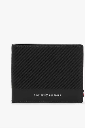 Tommy Hilfiger Portefeuille à deux volets en cuir à logo