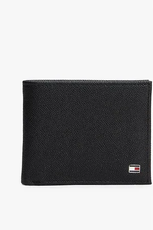 Tommy Hilfiger Portefeuille à deux volets en cuir à drapeau