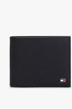 Tommy Hilfiger Portefeuille à deux volets en cuir à drapeau