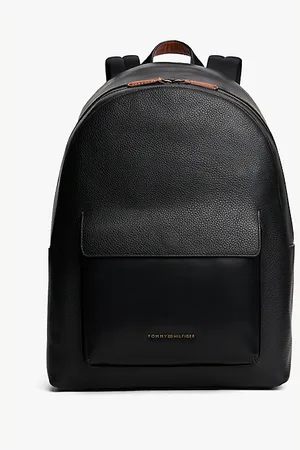 Tommy Hilfiger Sac à dos casual en cuir à logo en métal