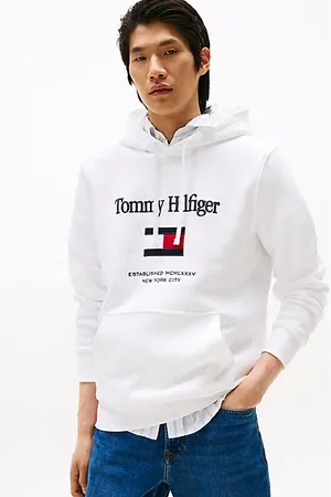 Tommy Hilfiger Sweat à capuche en molleton Flex à drapeau