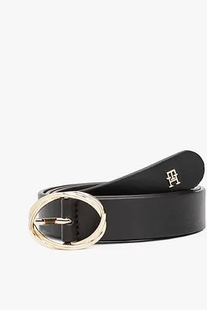 Tommy Hilfiger Ceinture Chic en cuir à boucle torsadée