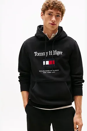 Tommy Hilfiger Sweat à capuche en molleton Flex à drapeau