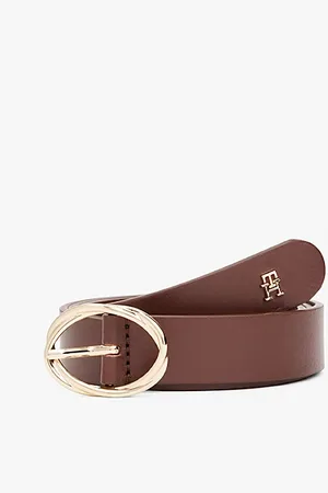 Tommy Hilfiger Ceinture Chic en cuir à boucle torsadée