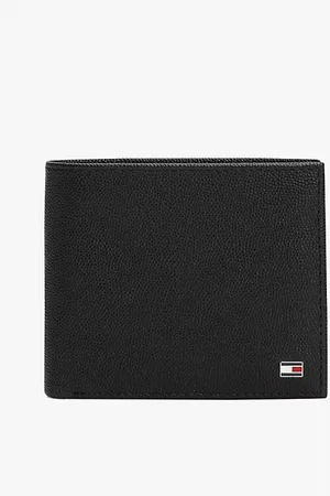 Tommy Hilfiger Portefeuille à deux volets en cuir à drapeau