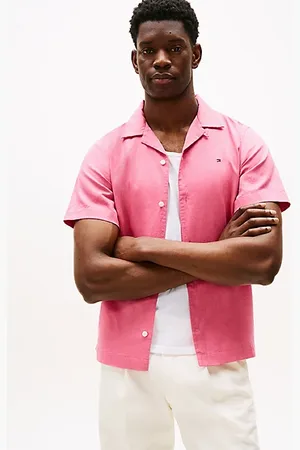 Tommy Hilfiger Chemise standard en lin à manches courtes