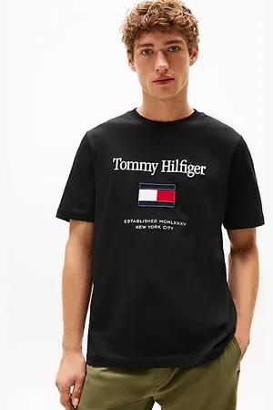 Tommy Hilfiger T-shirt en jersey à drapeau Hilfiger