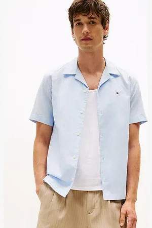 Tommy Hilfiger Chemise standard en lin à manches courtes