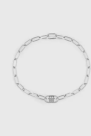 Tommy Hilfiger Collier chaîne en acier inoxydable TH Monogram
