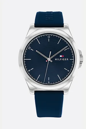 Tommy Hilfiger Montre en acier inoxydable bracelet silicone