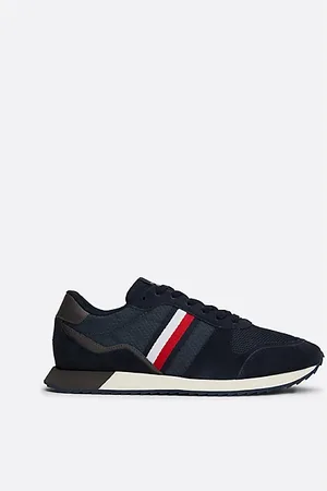 Tommy Hilfiger Baskets de running multitextures à bande