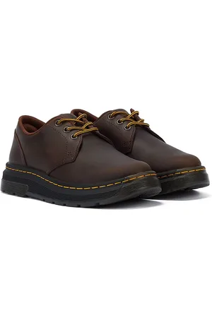 Dr. Martens Chaussures À Lacets Crewson Lo Crazy Horse Foncé