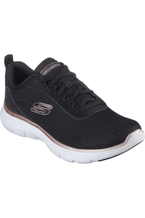 Skechers Flex Appeal 5.0 Uptake Sneakers Pour Femmes En Textile /Or Rose