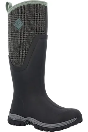 Muck Arctic Sport Ii Tall Bottes En Caoutchouc Noires À Carreaux