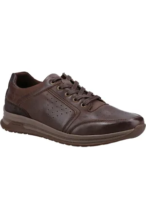 Hush Puppies Joseph Chaussures En Cuir Marron À Lacets Pour Hommes