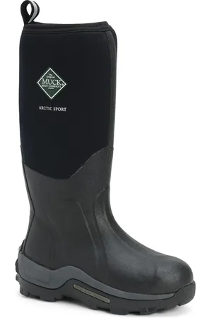 Muck Arctic Sport Bottes En Caoutchouc Noires Wellington