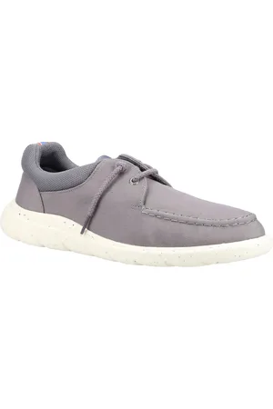 Sperry Capt Launch Moc Chaussures Grises À Lacets Pour Hommes