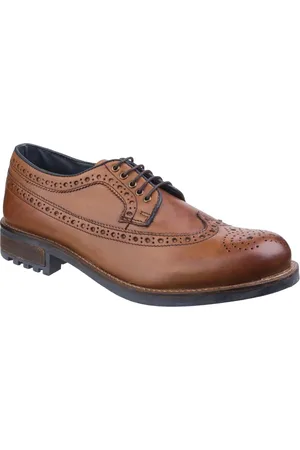 Cotswold Outdoor Poplar Chaussures Brogues En Cuir Pour Hommes, Couleur Fauve