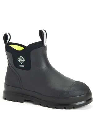 Muck Chore Classic Chelsea Bottes En Caoutchouc Noires Wellington