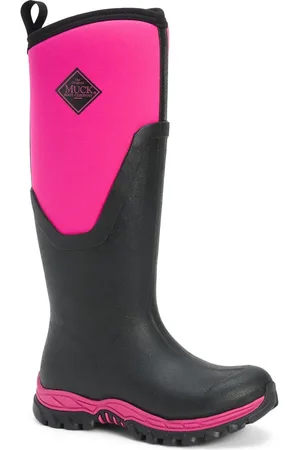 Muck Arctic Sport Ii Tall Bottes En Caoutchouc Noires/Rose.