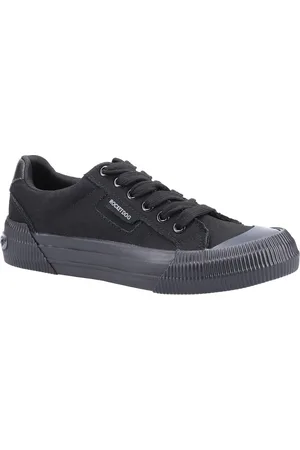 Rocket Dog Cheery Tissu Chaussures De Sport Noires Pour Femmes