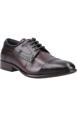 Pod Ralph Chaussures Oxford Pour Hommes En Cuir Marron.
