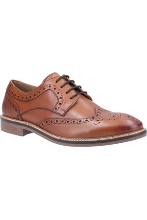 Hush Puppies Bryson Chaussures Brogues En Cuir Pour Hommes, Couleur Fauve