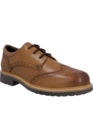Hunter Cawdor Chaussures Brogues En Cuir Pour Hommes, Couleur Fauve