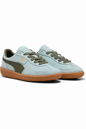 PUMA Palermo Baskets Bleues En Cuir