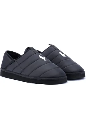 Ralph Lauren Everrett Chaussons Noirs Pour Hommes
