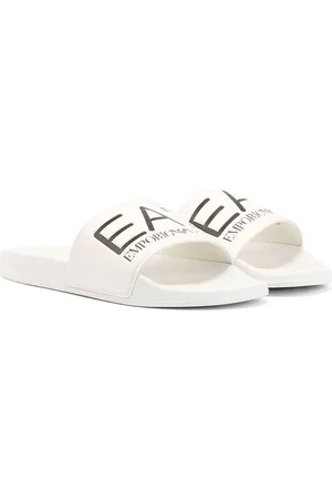 EA7 Water Sports Slide Pvc Sandales Blanches Pour Hommes