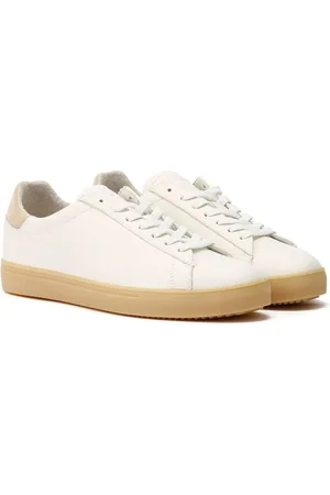 Clae Bradley Baskets Blanches En Cuir Pour Hommes