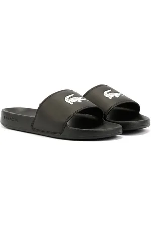 Lacoste Serve Slide 0.0 Sandales Noires Pour Femmes