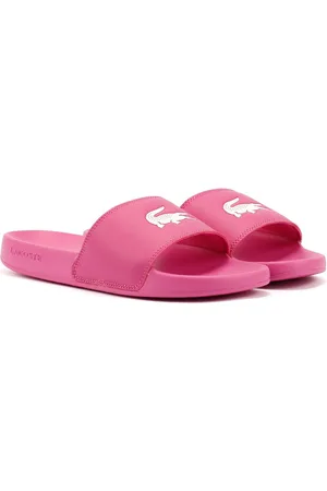 Lacoste Serve Slide 0.0 Sandales Roses Pour Femmes