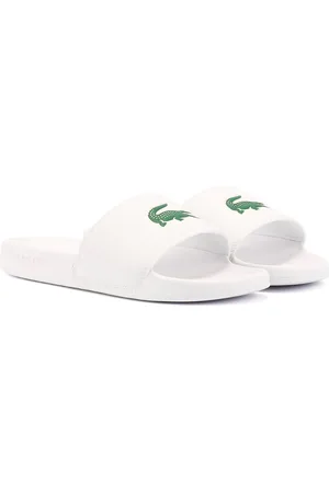 Lacoste Serve Slide 0.0 Sandales Blanches Pour Femmes