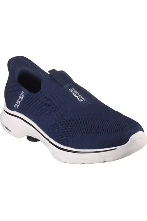 Skechers Slip-Ins: Go Walk 7 Easy on 2 Slip-Ins: Allez Marcher 7 Facile Sur 2 Baskets En Maille Pour Hommes Bleu