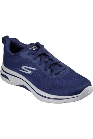 Skechers Go Walk Arch Fit 2.0 Idyllic Baskets Homme En Toile Bleu