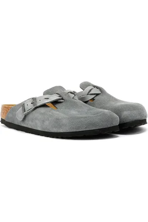 Birkenstock Boston Braided Sabots Pour Femmes En Suède