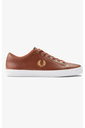 Fred Perry Baseline Baskets En Cuir Pour Homme