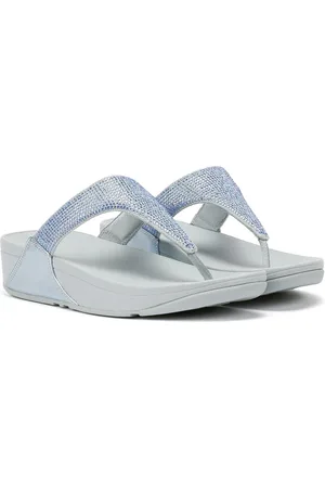 FitFlop Lulu Crystal Sandales Bleues Pour Femmes