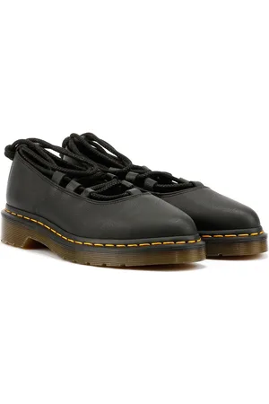 Dr. Martens Elphie Ii Virginia Chaussures Noires Pour Femmes En Cuir